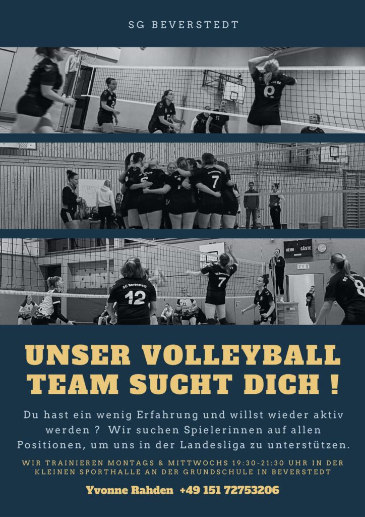Unser Volleyball Team sucht dich